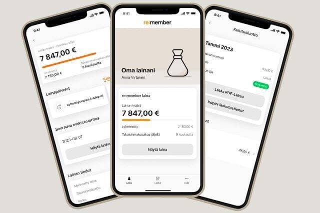 Illustration of how the re:member app looks