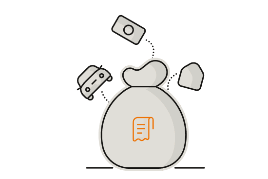 An illustration of consolidating several loans into one